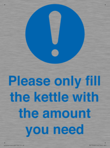Please only fill the kettle with the amount you need
